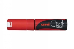 SP- MARKER CHALK UNI PWE8K BOLD CHISEL TIP RED