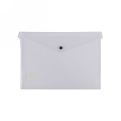 DOCUMENT FOLDER BANTEX A4 BUTTON CLEAR