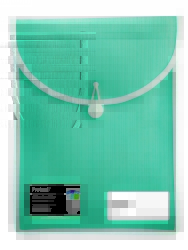 ATTACHE CASE PROTEXT FILE WITH ELASTIC CLOSURE AQUA