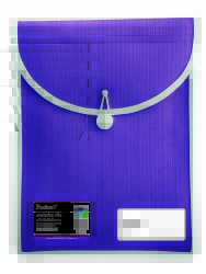 ATTACHE CASE PROTEXT FILE WITH ELASTIC CLOSURE PURPLE