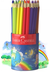 SP - PENCIL COLOURED FABER-CASTELL JUNIOR TRIANGULAR TIN 50
