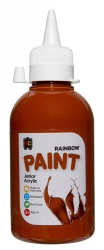 PAINT EC 250ML RAINBOW JUNIOR ACRYLIC BURNT SIENNA