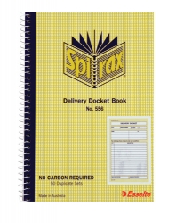 DELIVERY BOOK SPIRAX 556 S/O 50 SETS C/LESS PK10