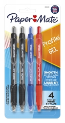 PEN PAPERMATE PROFILE GEL PEN POINT 0.7MM CD4 ASST BUSINESS