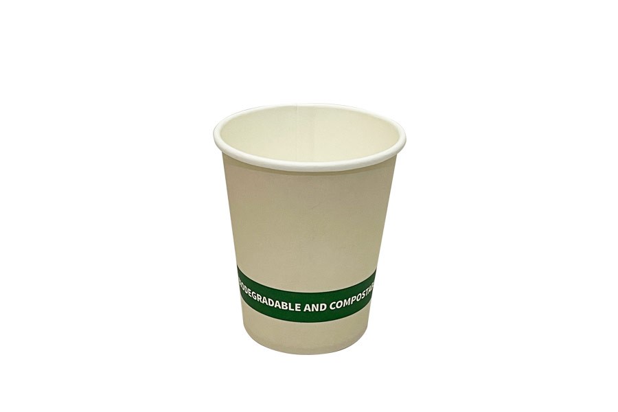 PAPER CUP WRITER 8OZ BREAKROOM ECO SINGLE WALL WHITE BX1000