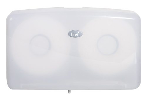 TOILET ROLL DISPENSER LIVI JRT DOUBLE JUMBO ROLL