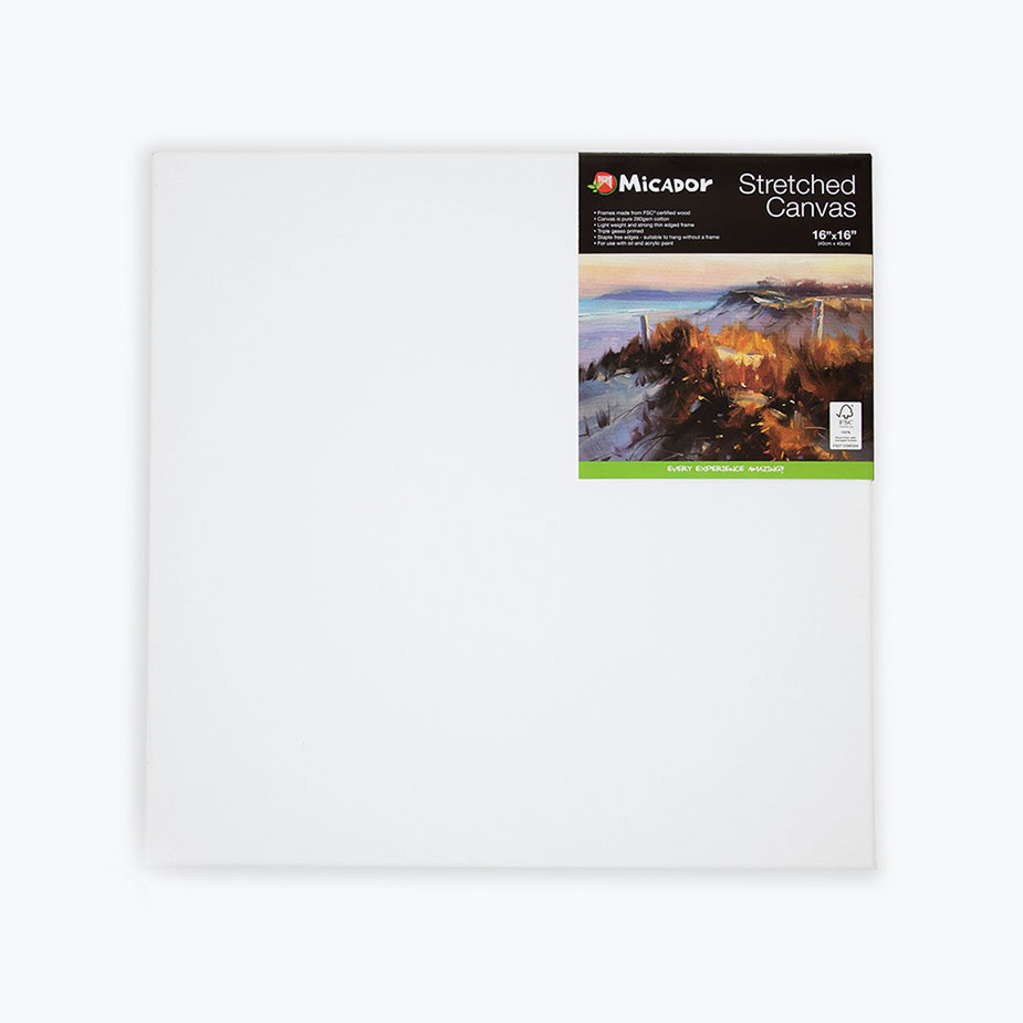 CANVAS MICADOR 406X406MM (16X16IN) STRETCHED