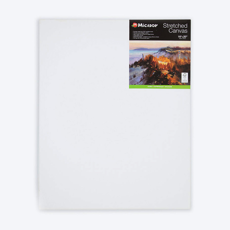 CANVAS MICADOR 406X502MM (16X20IN) STRETCHED