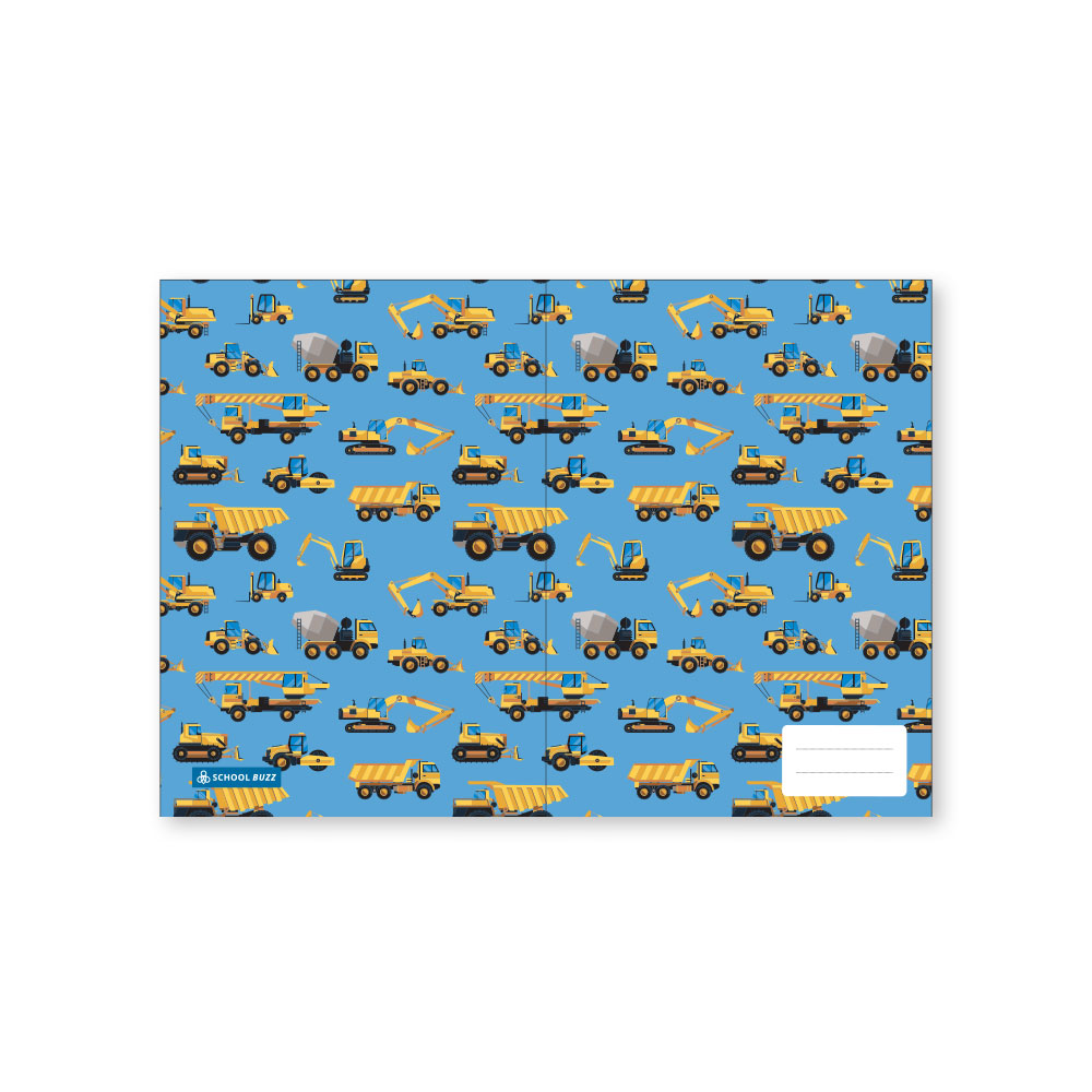 BOOK COVERS SCHOOL BUZZ A4 CONTRUCTION