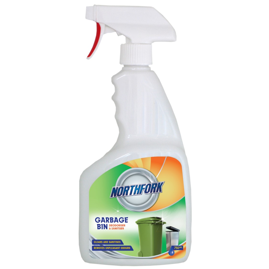 SP- BIN DEODORISER/SANITISER NORTHFORK 750ML FLORAL FRAGRANCE