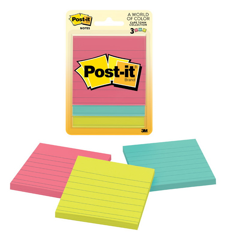 SP- 6301 POST-IT 76X76CM CAPE TOWN 45SHEETSPG PK3