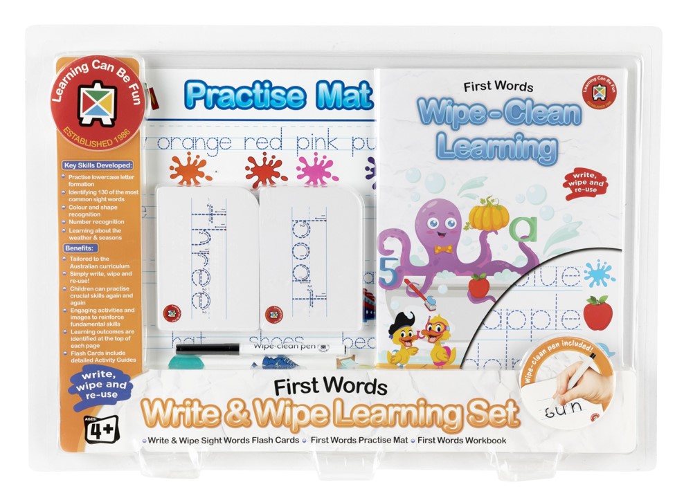 LEARNING SET LCBF WRITE & WIPE FIRST WORDS