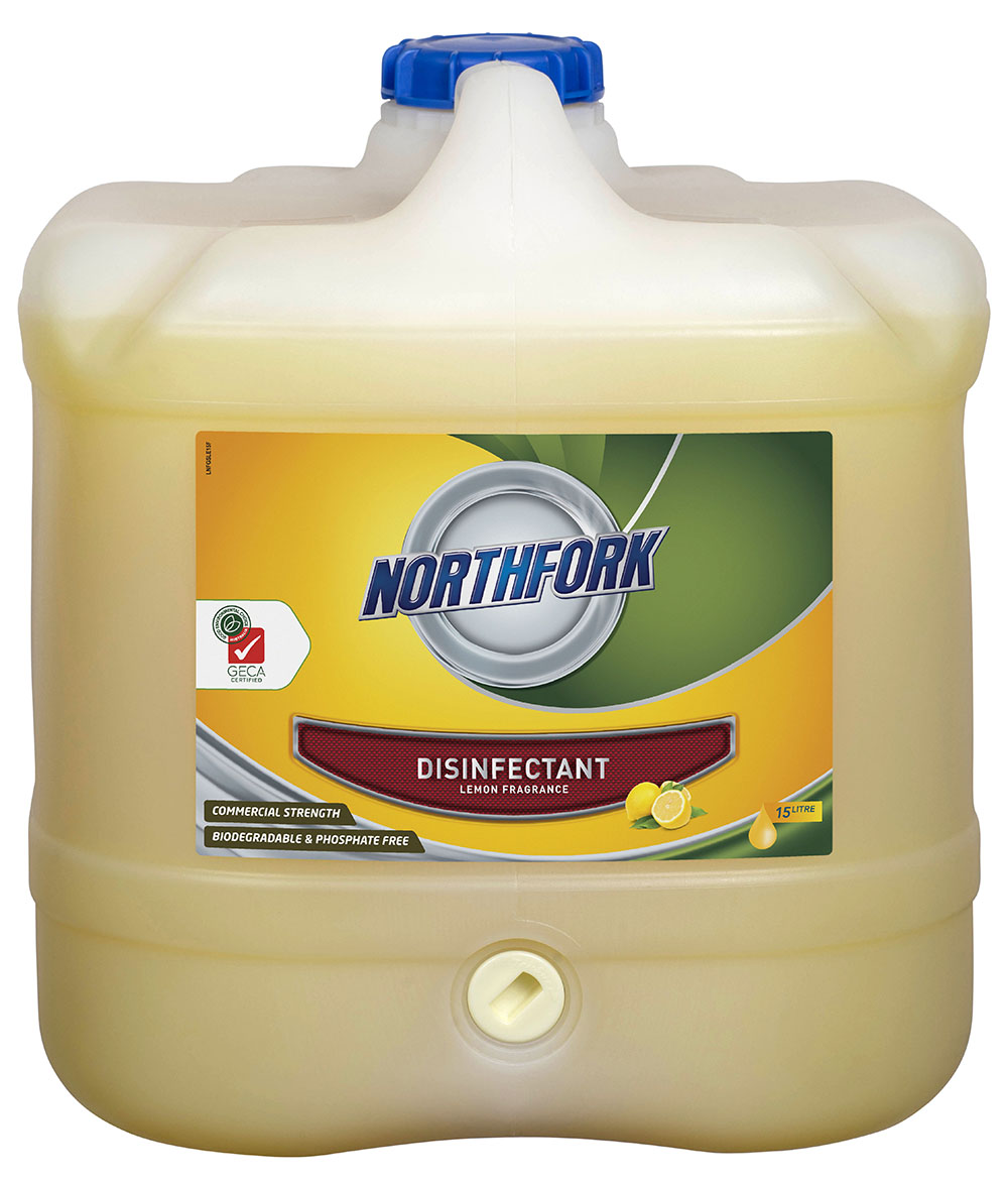 SP- DISINFECTANT SANITISER NORTHFORK 15LTR GECA LEMON