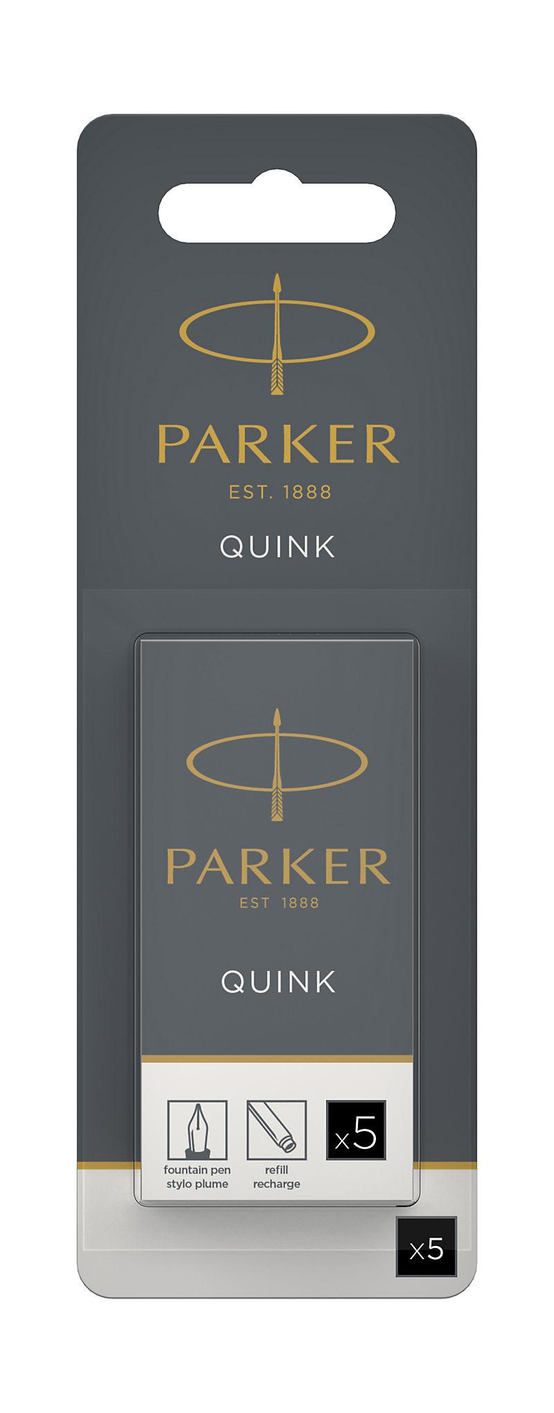 INK CARTRIDGE PARKER PERMANENT BLACK PK5