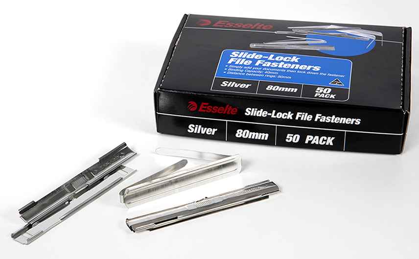 PAPER FASTENER ESSELTE SLIDE LOCK BX50