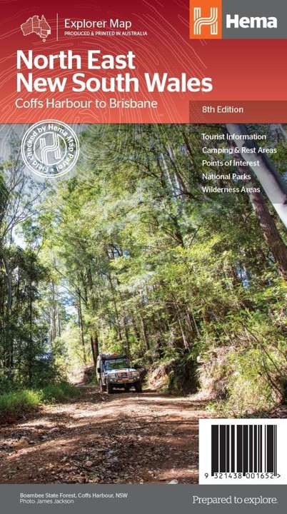 MAP HEMA NORTH EAST NSW NEW EDITION