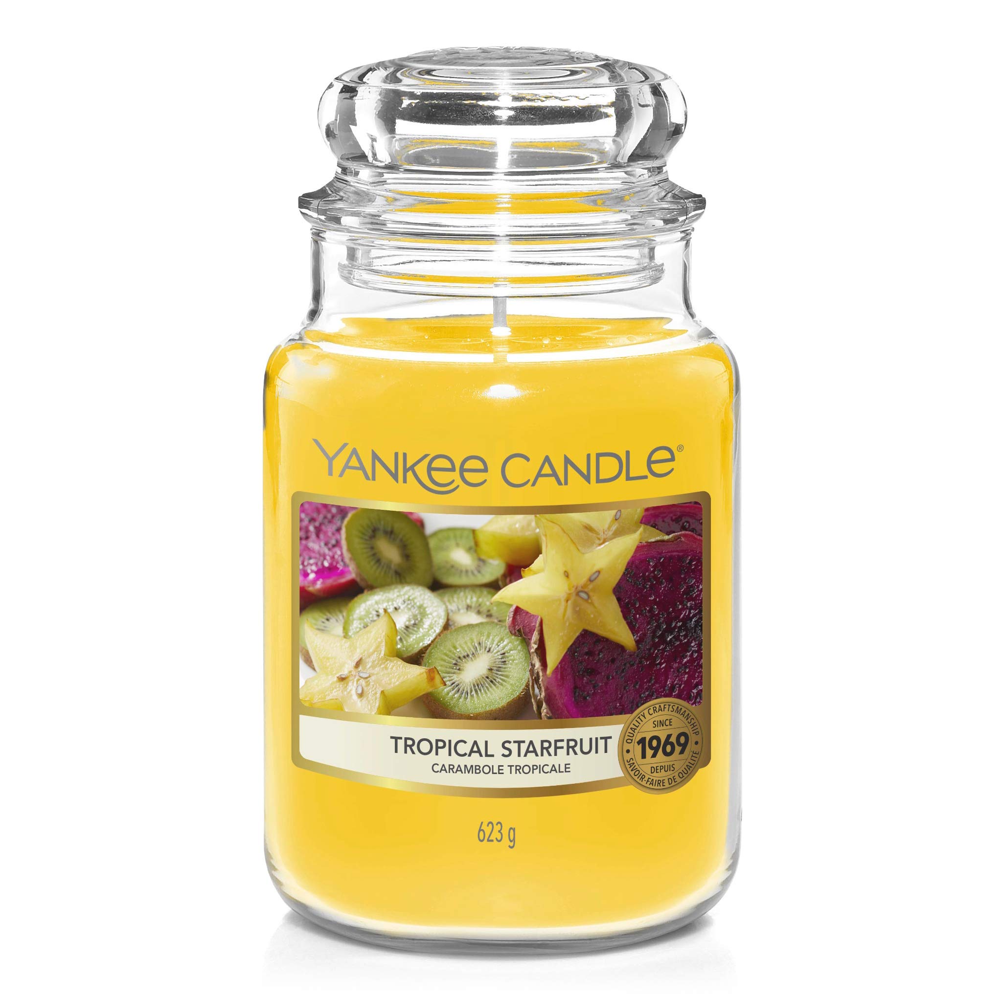 CANDLE YANKEE CLASSIC LARGE JAR TROPICAL STARFRUIT