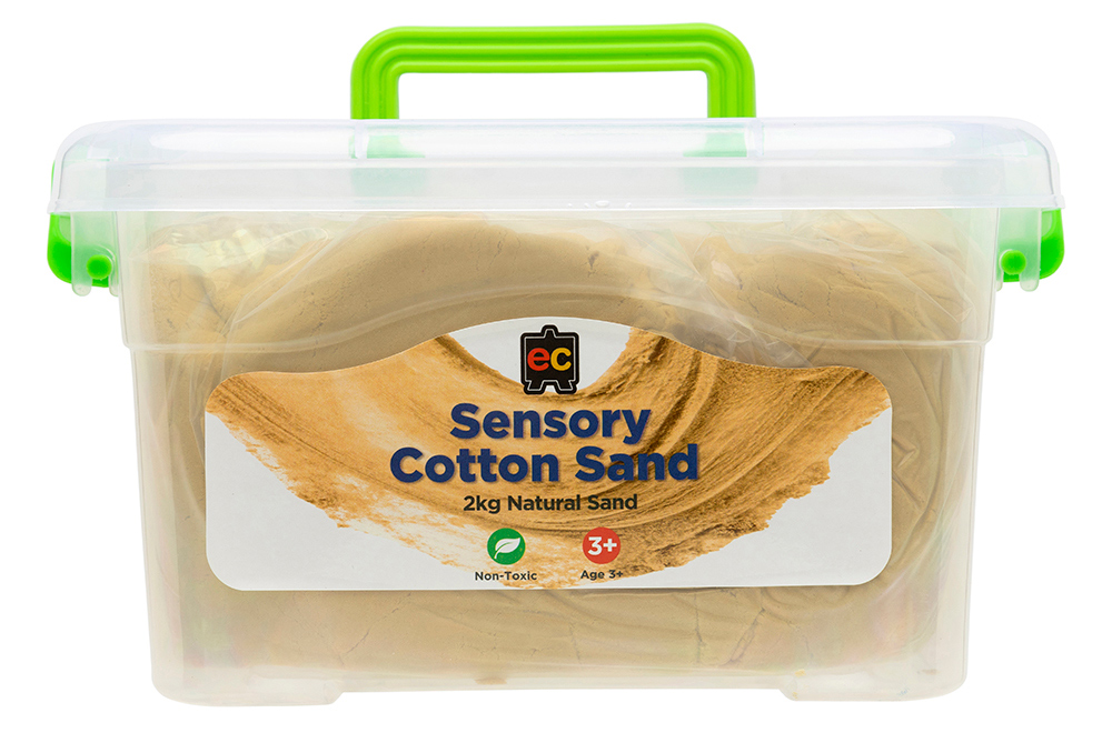SP- SENSORY SAND EC 2KG TUB COTTON NATURAL