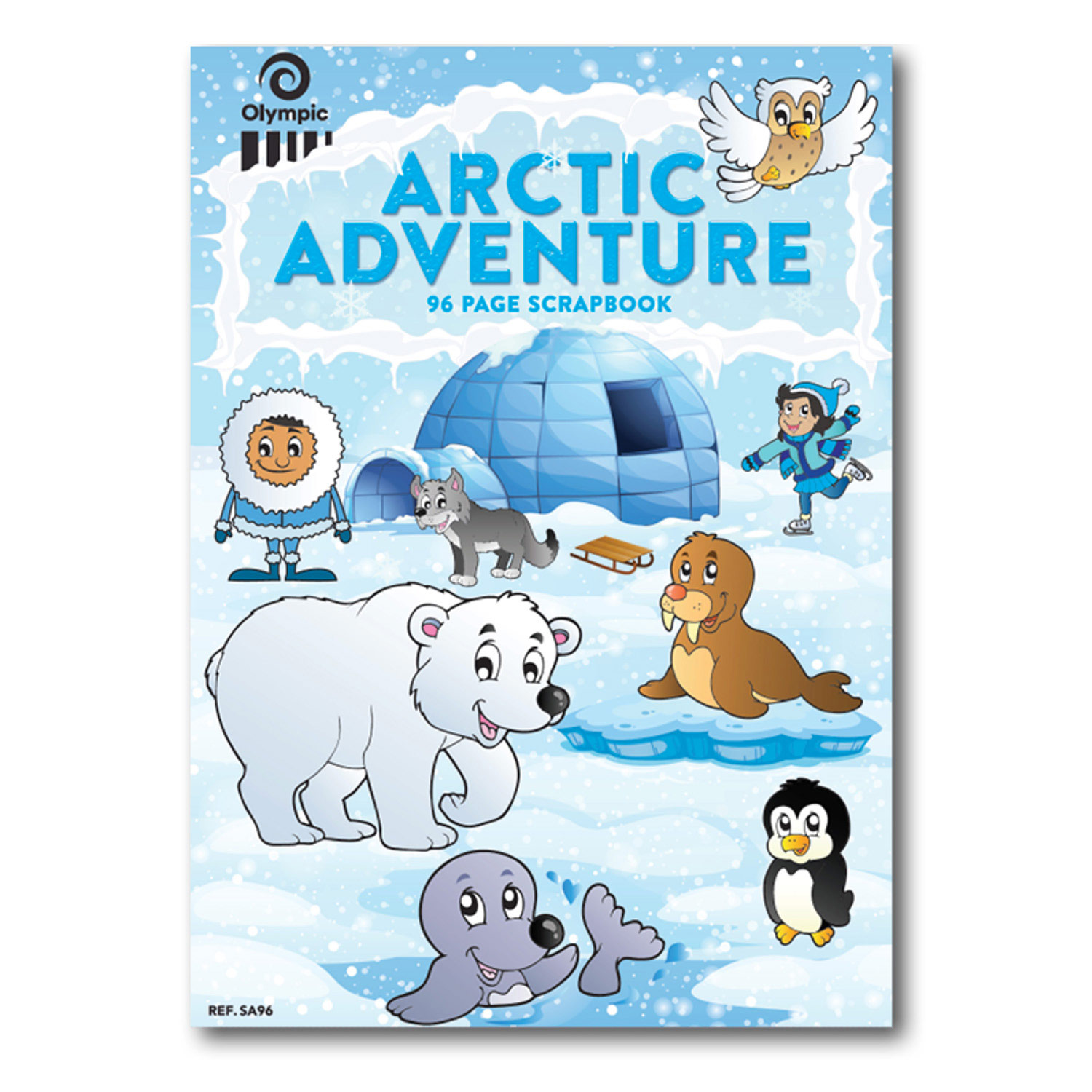SCRAPBOOK OLYMPIC ARCTIC ADVENTURE 80GSM 335X240MM 96PG (32691)