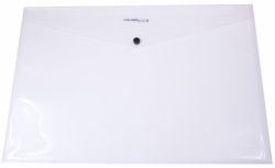 DOCUMENT WALLET 472CLR A3 W-BUTTON FOLDERMATE