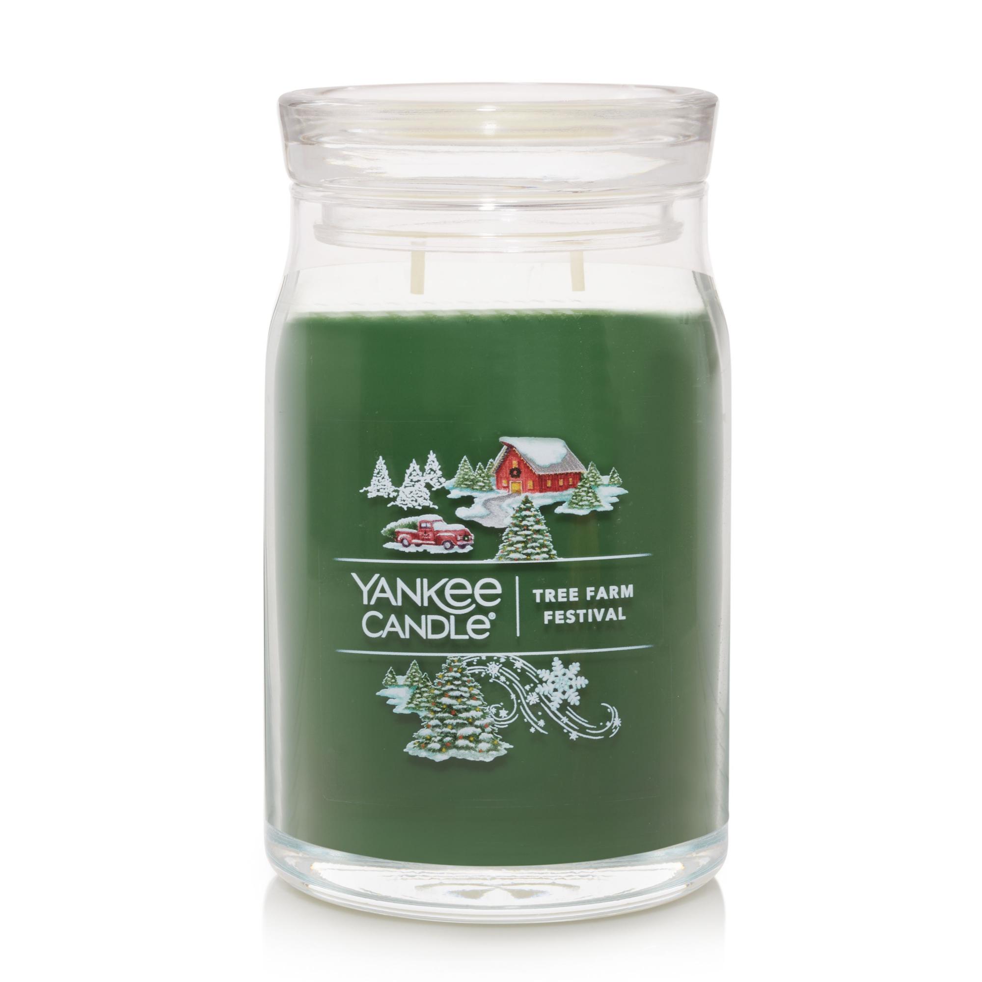 CANDLE YANKEE SIGNATURE LARGE JAR TREE FARM FESTIVAL