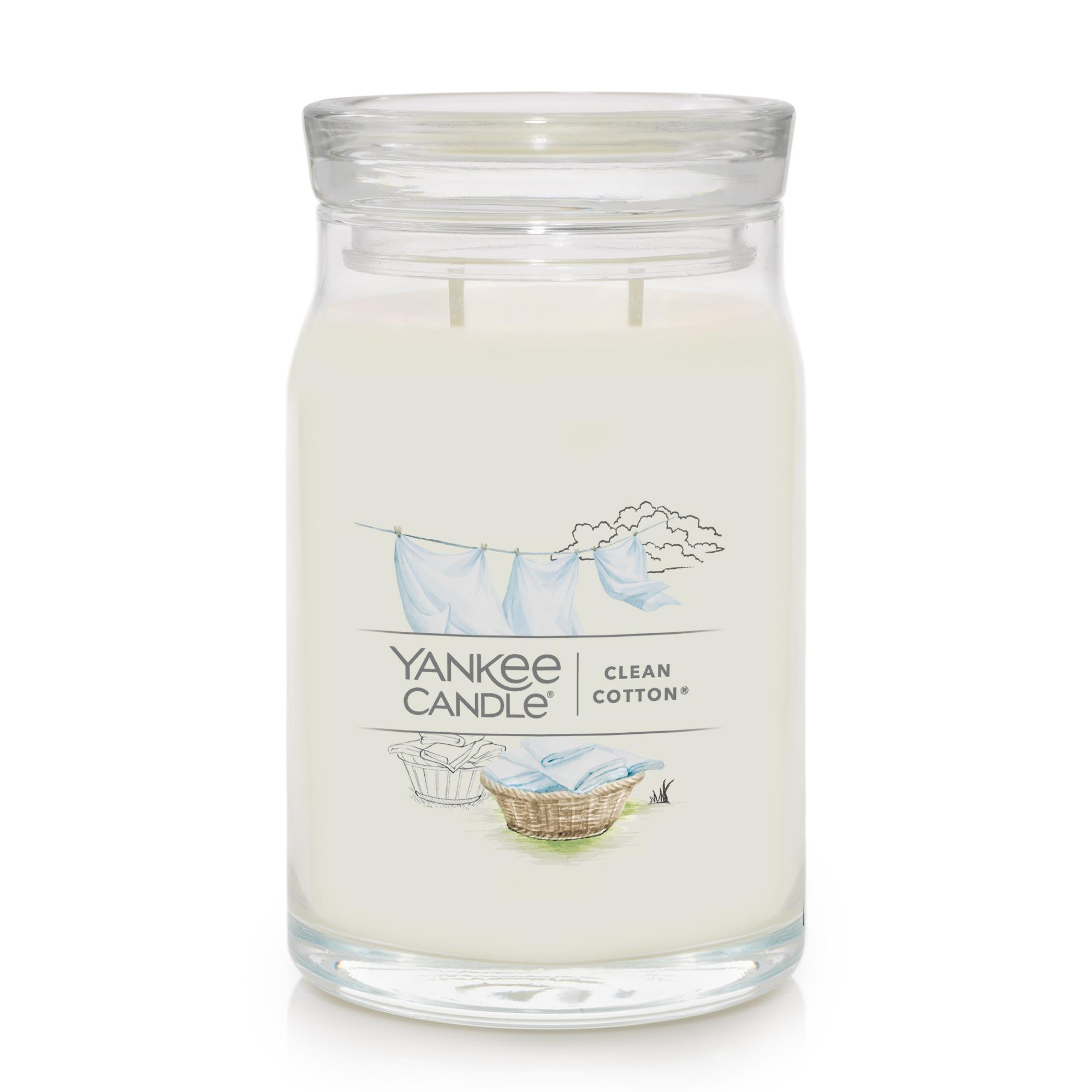 CANDLE YANKEE SIGNATURE LARGE JAR CLEAN COTTON