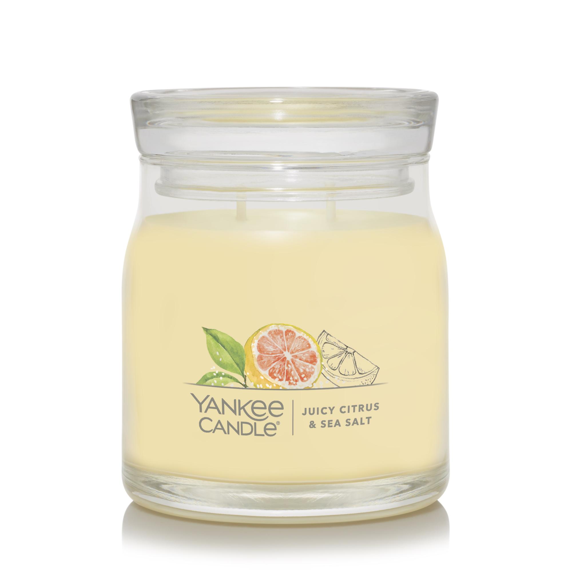CANDLE YANKEE SIGNATURE MEDIUM JAR JUICY CITRUS & SEA SALT