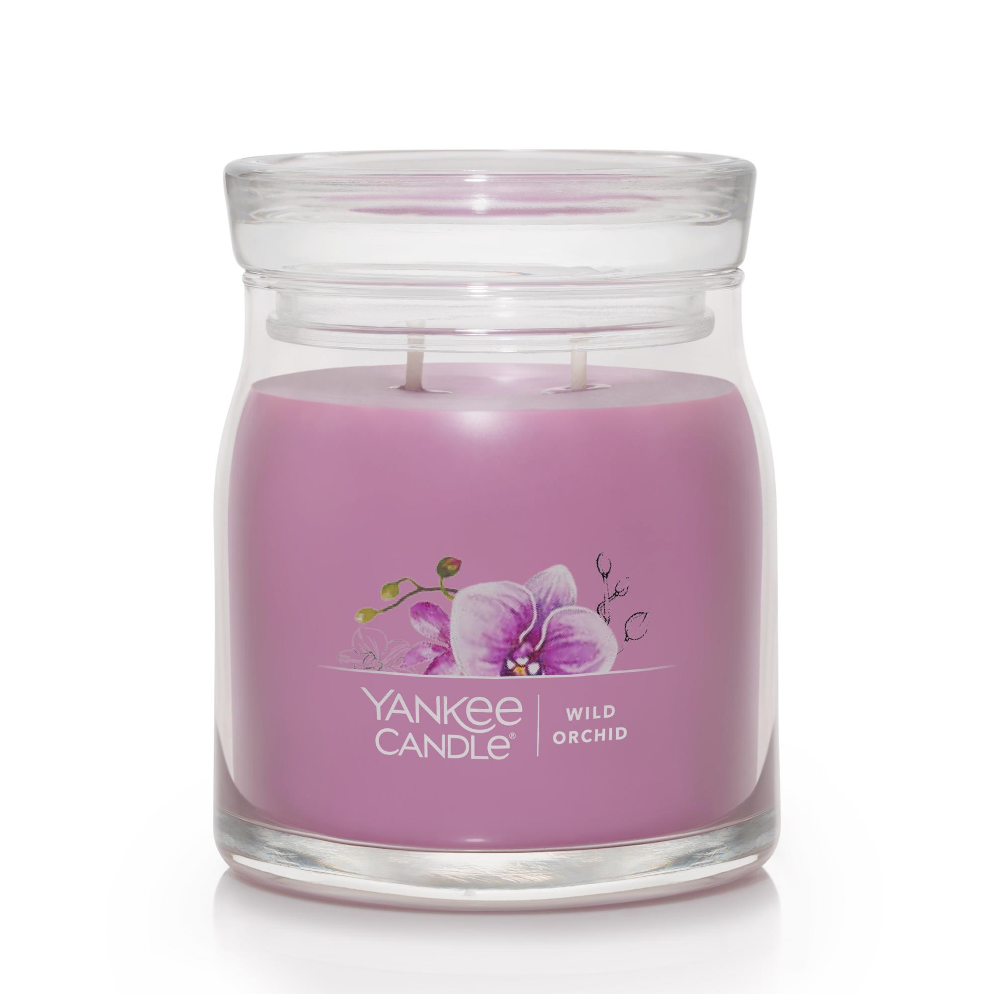 CANDLE YANKEE SIGNATURE MEDIUM JAR WILD ORCHID