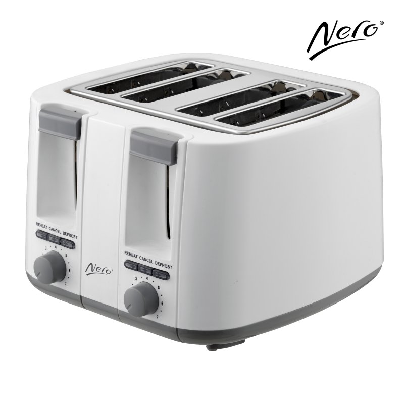 TOASTER NERO 4 SLICE WHITE