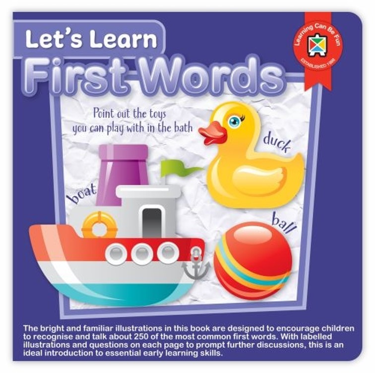 LETS LEARN BOOK LCBF FIRST WORDS BOARD BOOK