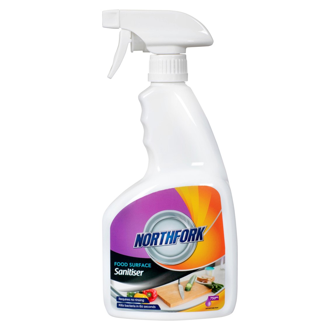 SP- SANITISER NORTHFORK 750ML FOOD SURFACE
