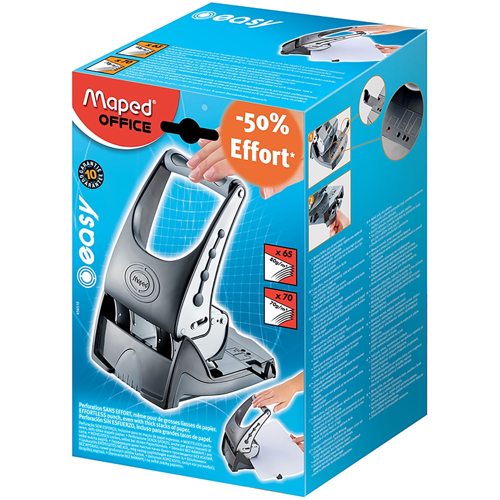 SP- HOLE PUNCH MAPED EASY PUNCH 65/70 SHEETS