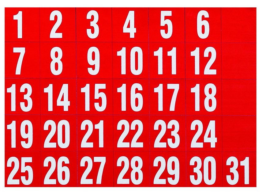 SP- MAGNETIC QUARTET DATES RED SET OF 31