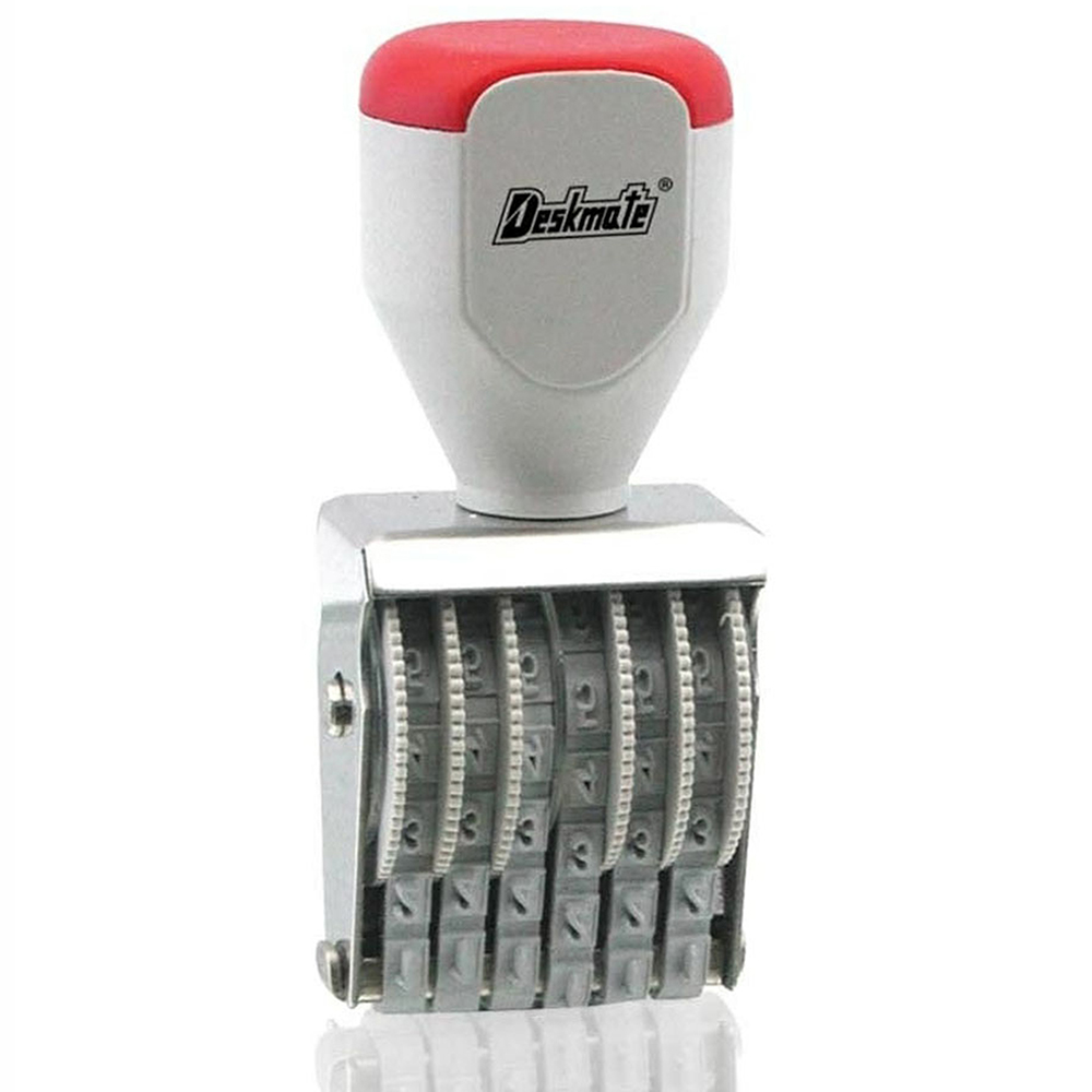 SP- STAMP DESKMATE 4MM 6 BAND RUBBER NUMBER