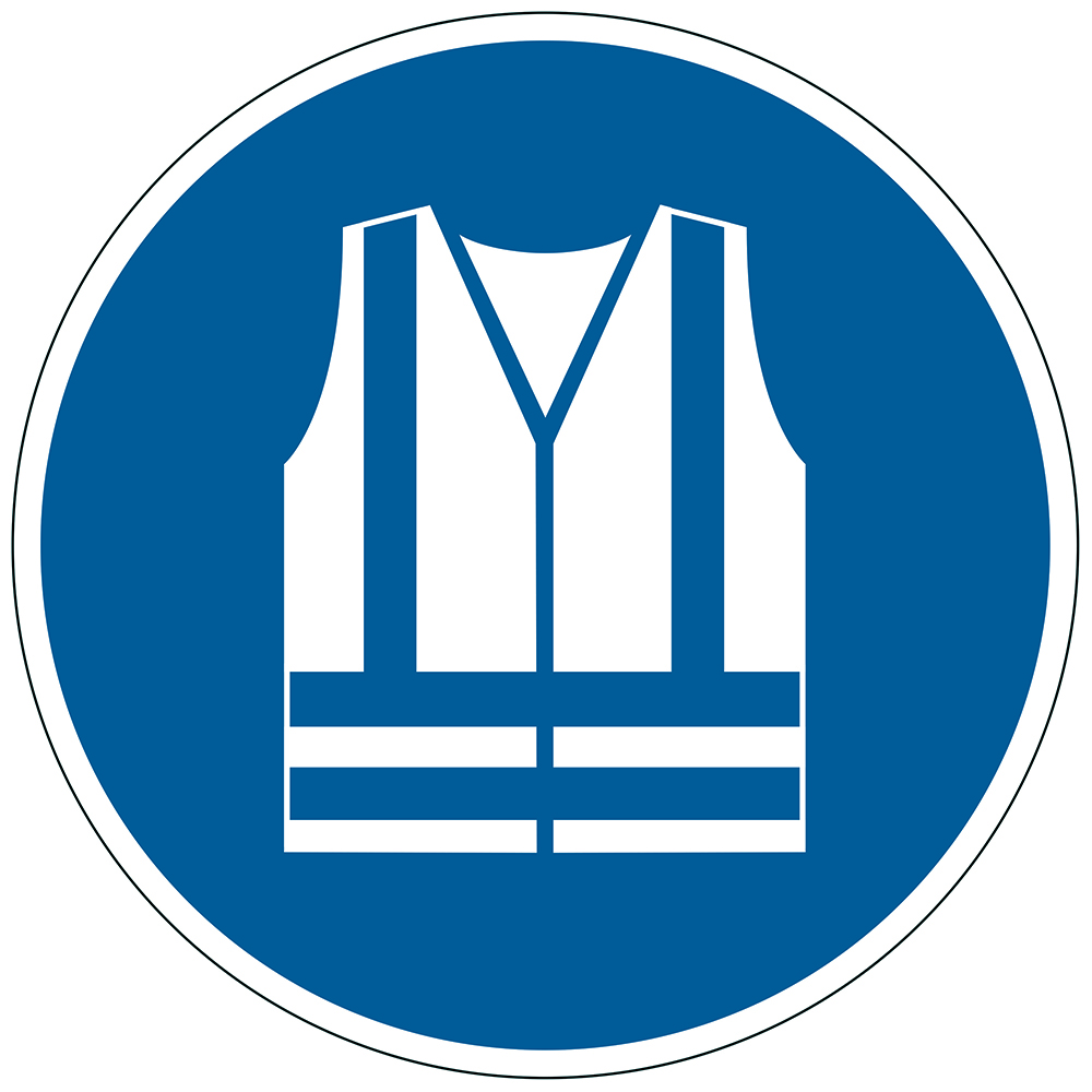 SP- MARKING SIGN DURABLE USE SAFETY VEST BLU BLUE