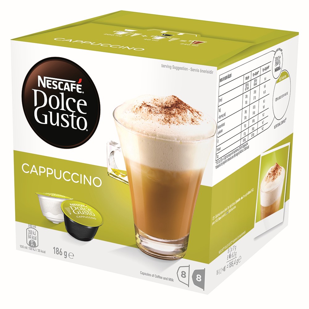 SP- COFFEE CAPSULES NESCAFE DOLCE GUSTO CAPPUCCINO PK16