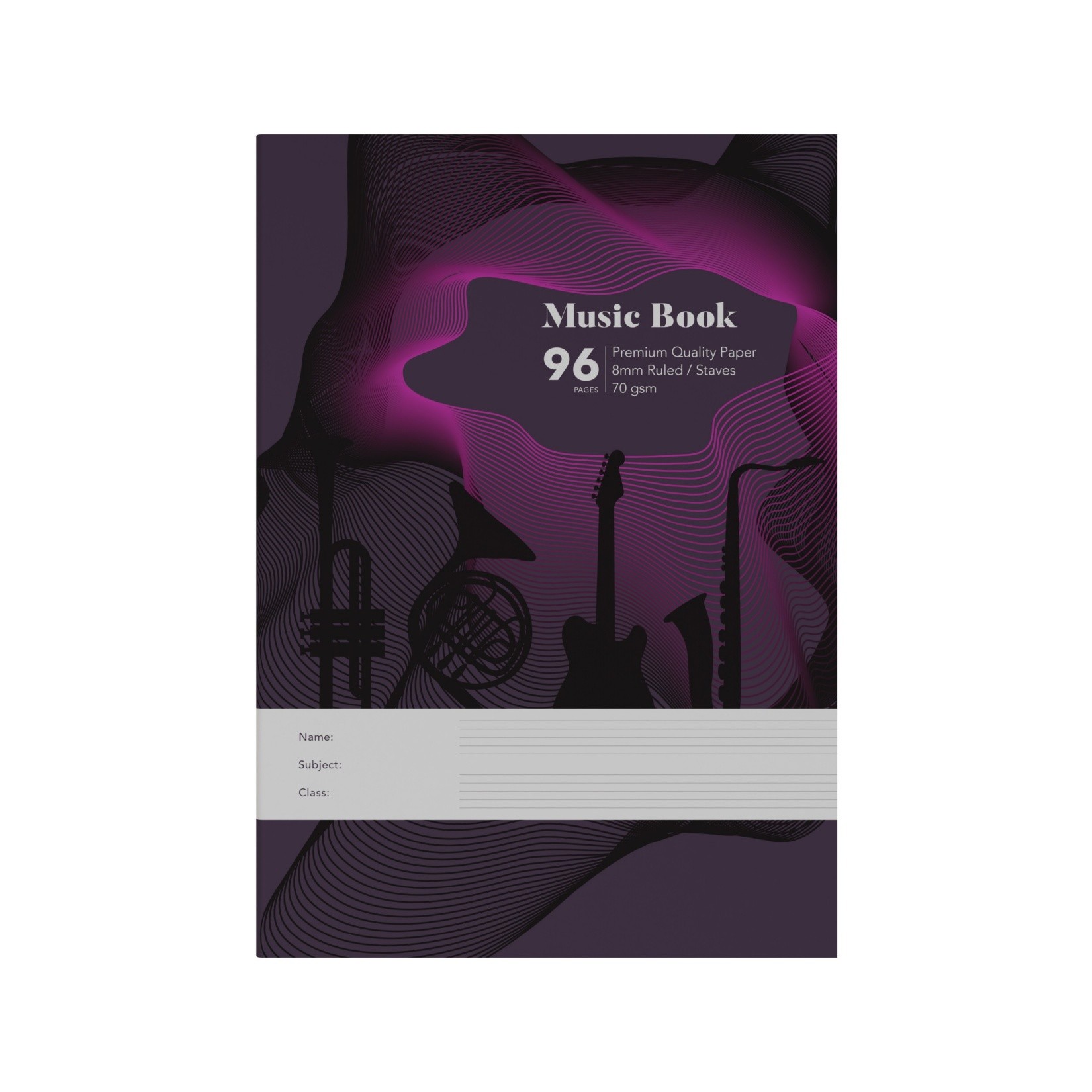 SP- MUSIC BOOK COLLINS A4 PLAIN/RULED 96PG