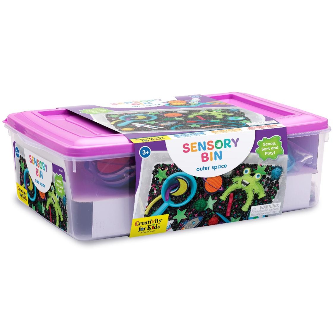 SP- SENSORY BIN CREATIVE FOR KIDS OUTER SPACE