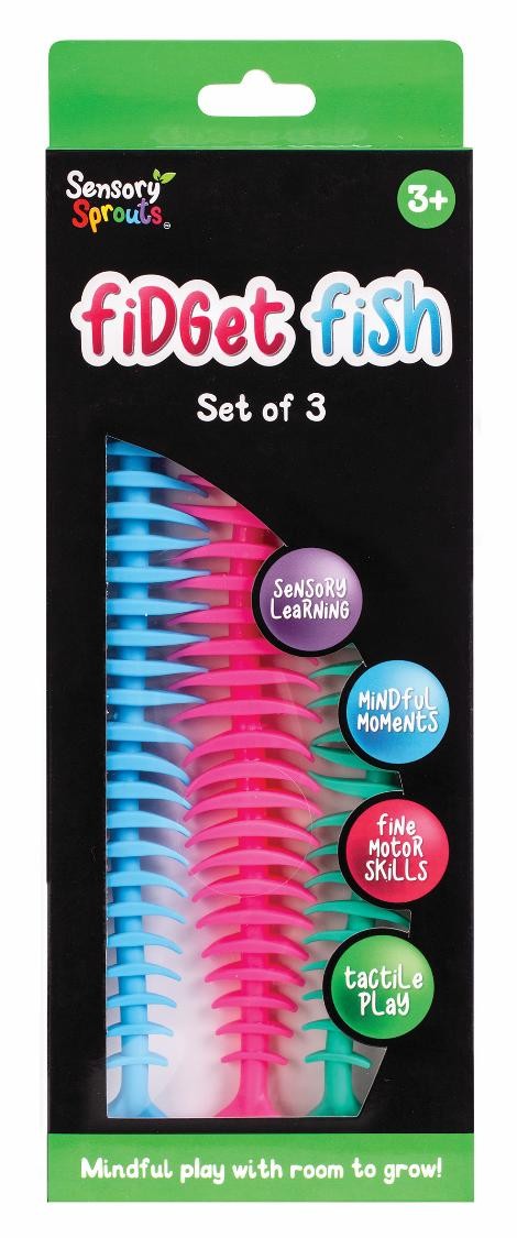 SP- SENSORY SPROUTS EC FIDGET FISK 3PK
