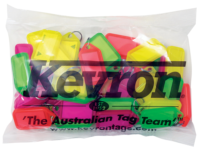 KEY TAGS KEVRON FLUORO ASST PK50