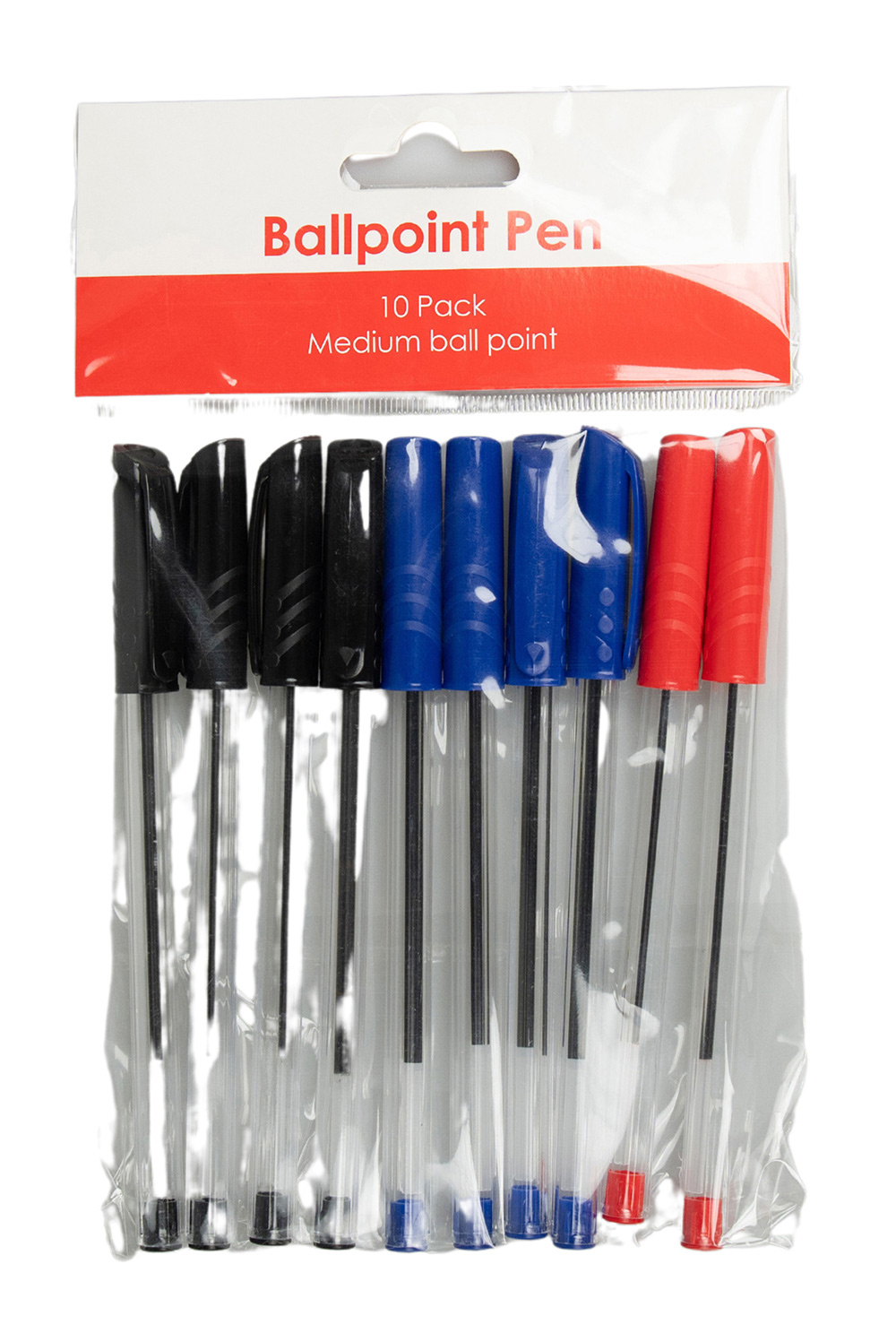 PEN GNS BASIC 1.0MM BALLPOINT H/SELL ASST 10PK