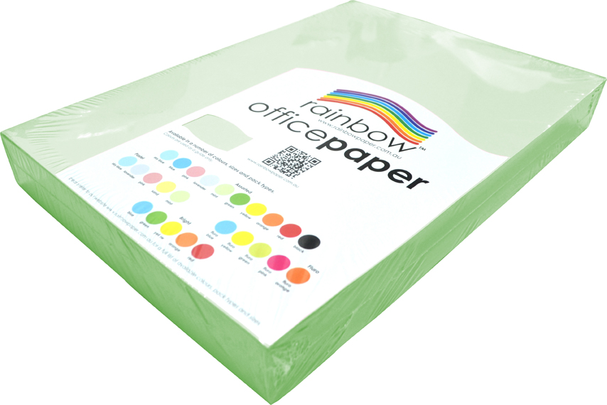 COPY PAPER RAINBOW A3 80GSM MINT PK500