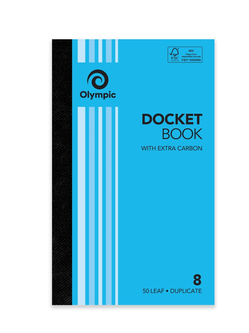 DOCKET BOOK OLYMPIC FSC NO.8 DUP 205X125 (08381)
