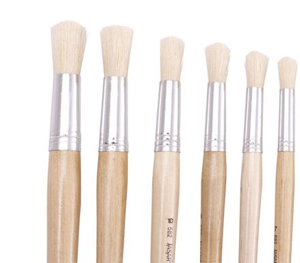 PAINT BRUSH JASART NO. 8 582 HOG BRISTLE ROUND
