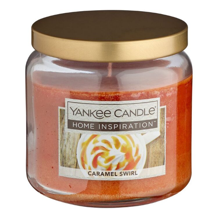 CANDLE YANKEE HI MEDIUM JAR CARAMEL SWIRL
