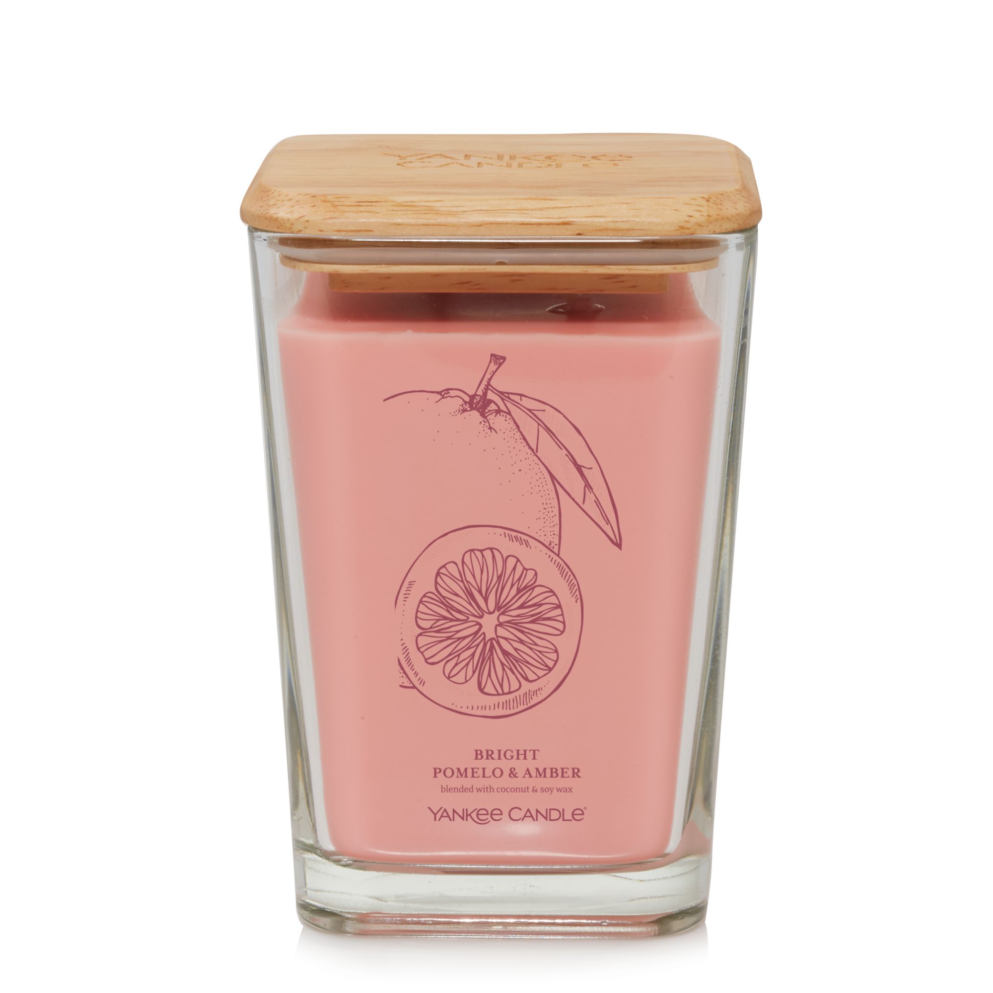 CANDLE YANKEE WELL LIVING LARGE BRIGHT POMELO & AMBER