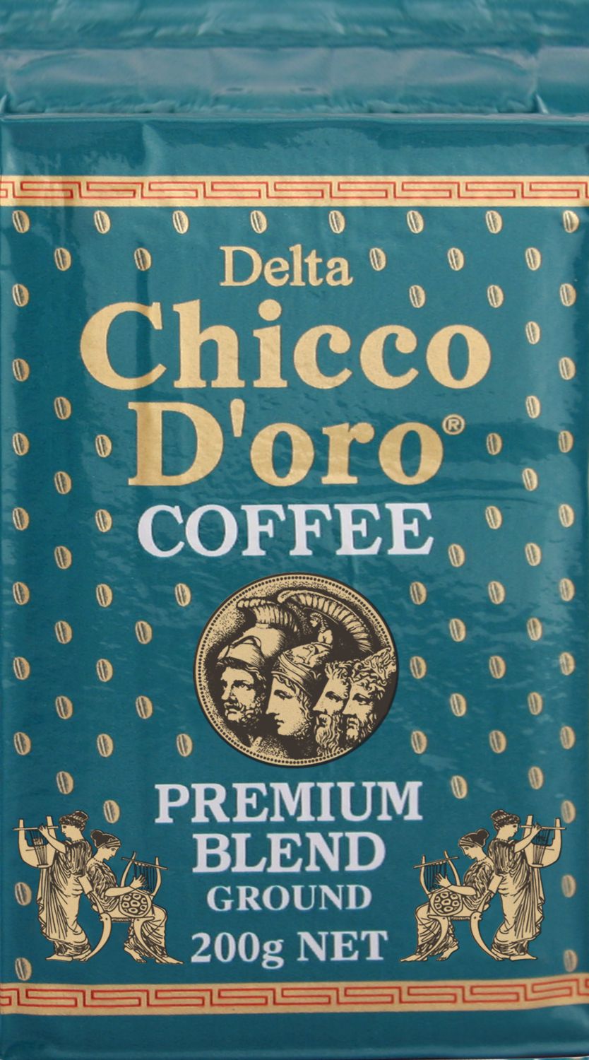 SP- BEANS CHICCO DORO 200G DELTA COFFEE GRND TURQUIOSE VITTORIA F&BPG