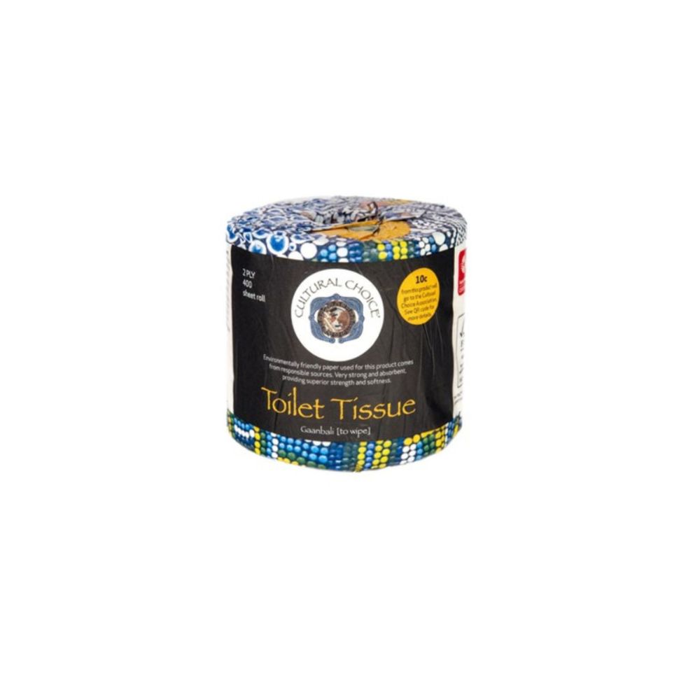 TOILET PAPER CULTURAL CHOICE 400 SHEET INDIGENOUS MULTI 48 ROLLS