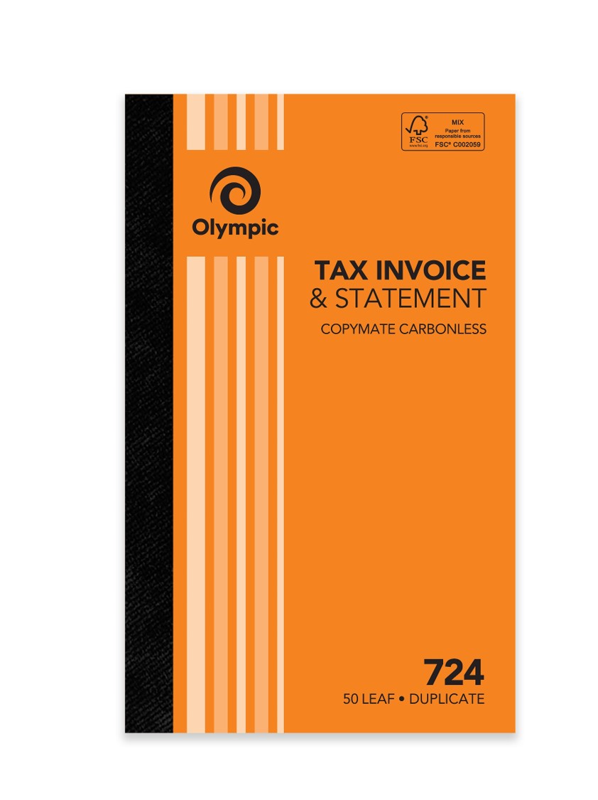 INV/STAT BOOK OLYMPIC FSC 724 DUP C/LESS 8X5 50LF (07750 83813)