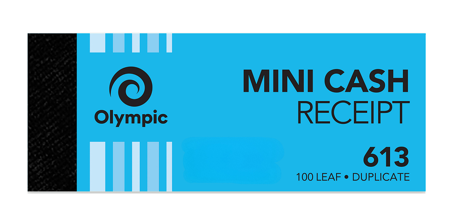 CASH REC BOOK OLYMPIC 613 DUP MINI 100LF (08010)